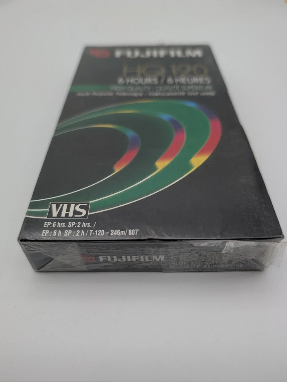 FUJIFILM HQ 120 6 HOURS HIGH QUALITY MULTI-PURPOSE VIDEOTAPE VHS NEW SEALED